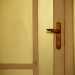 ...e dove le porte sono contraddistinte da particolari maniglie in ottone a forma di ala